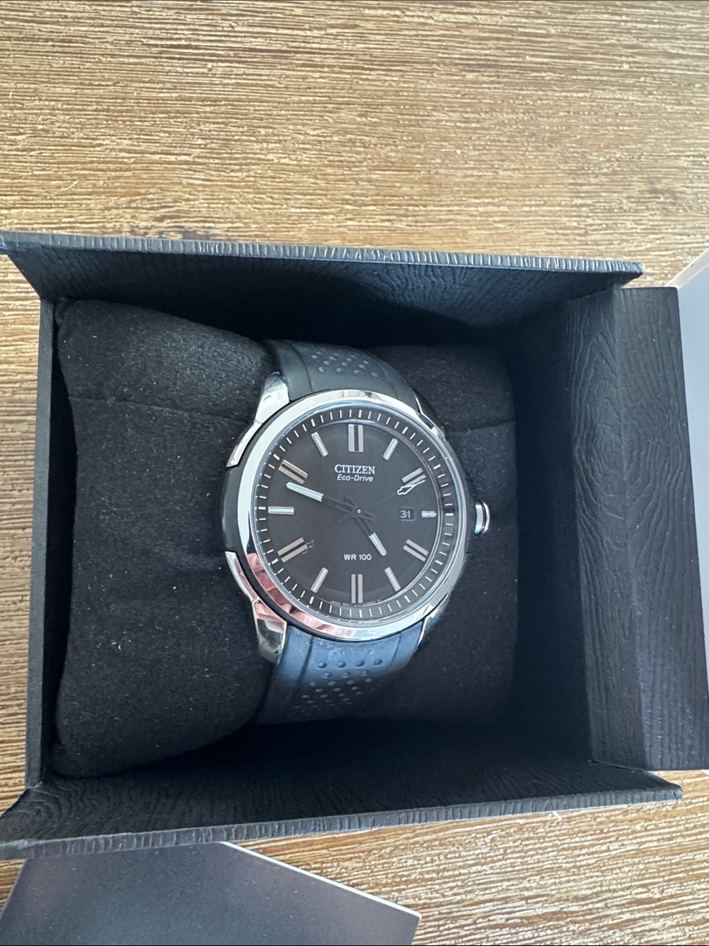 Citizen Eco-Drive Weekender Mens Watch, Stainless Steel with Polyurethane Strap